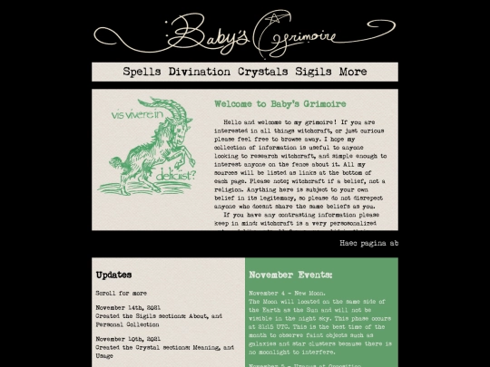 grimoire_home screenshot