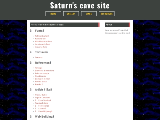 resources screenshot