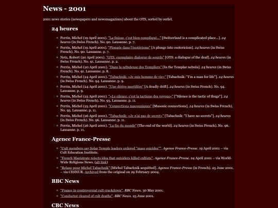 news/2001 screenshot