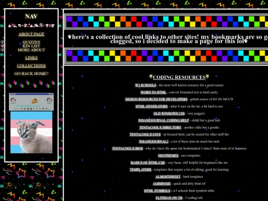 links screenshot