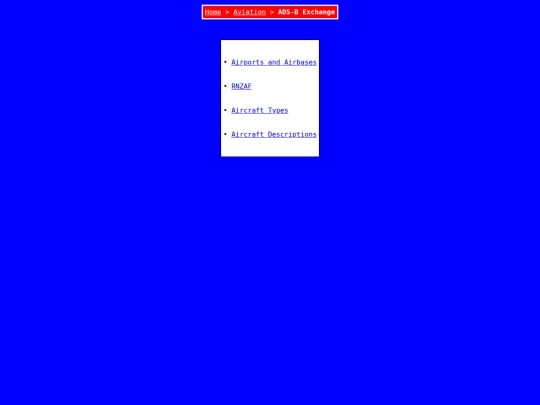 Aviation/ADSBx/_index screenshot