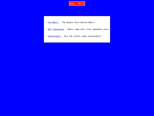 Maori/_index screenshot