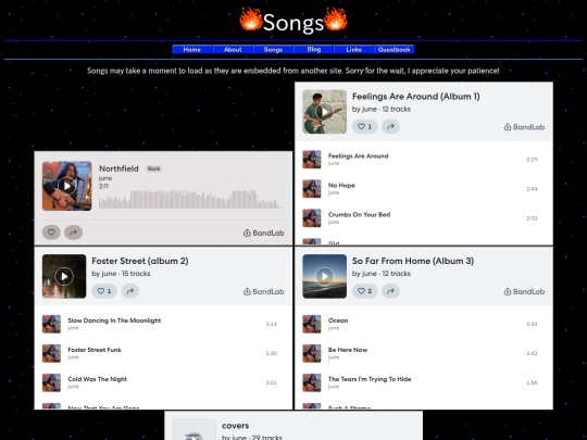 songs screenshot