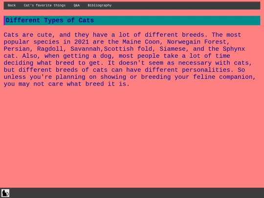 Types screenshot