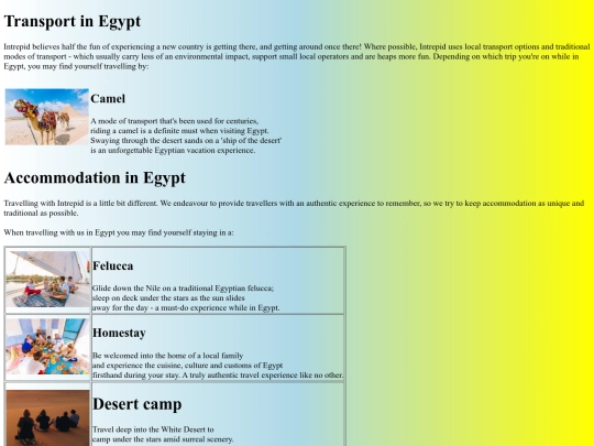 egypt webpage2 screenshot