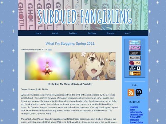 posts/2011/05/04/what-im-blogging-spring-2011 screenshot