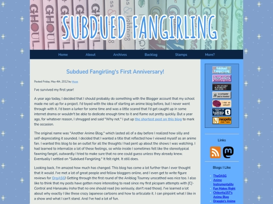 posts/2012/05/04/subdued-fangirlings-first-anniversary screenshot