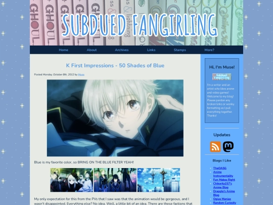 posts/2012/10/08/k-first-impressions-50-shades-of-blue screenshot