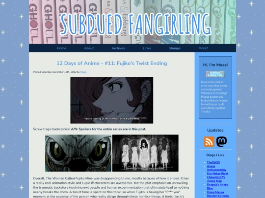 posts/2012/12/15/12-days-of-anime-11-fujiko-ending screenshot