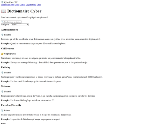 ctf/dictionnaire screenshot