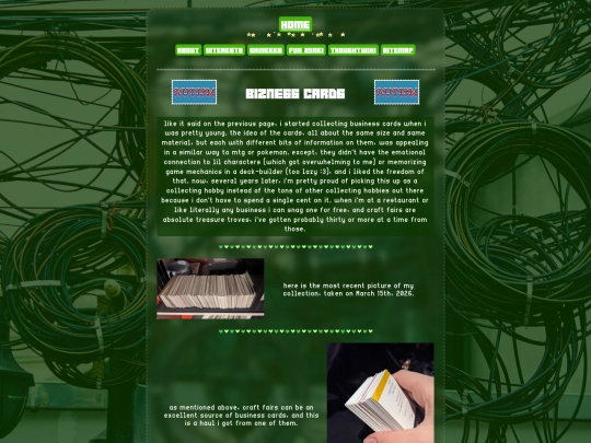 businesscards screenshot