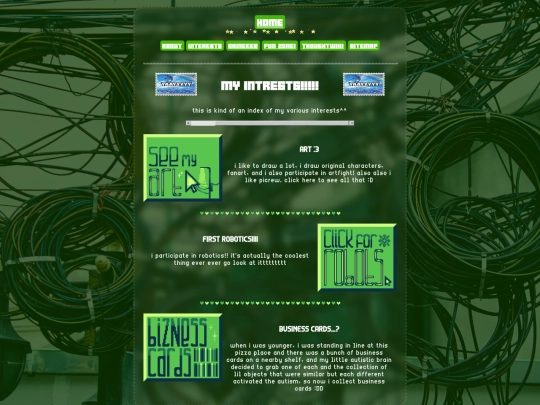 interests screenshot