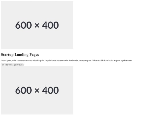 erica keys portfolio/landingpages screenshot