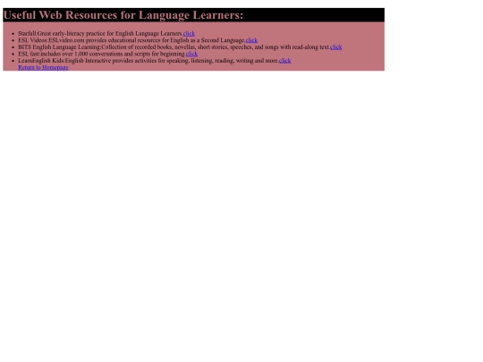 ESLlinks screenshot