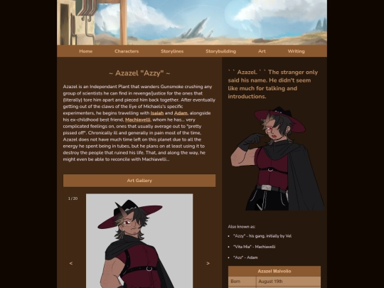 azazelpage screenshot