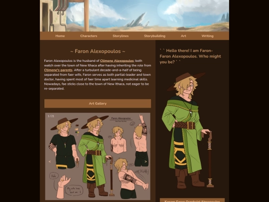 faronpage screenshot