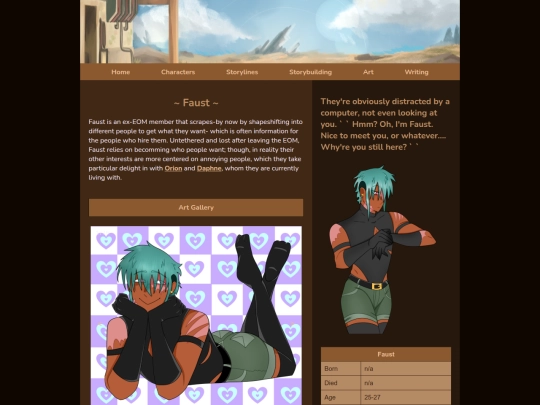 faustpage screenshot