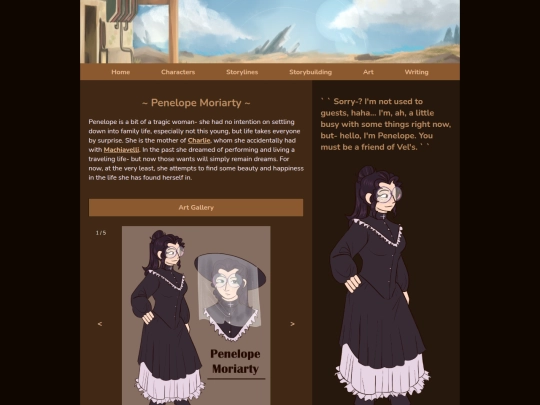 penelopepage screenshot