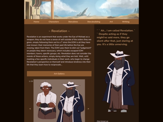 revelationpage screenshot