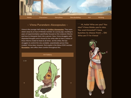 vinnapage screenshot