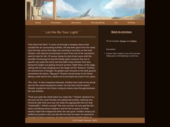 writing_let-me-be-your-light screenshot