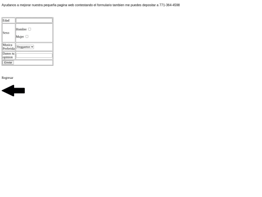 MUSICA/Formulario screenshot