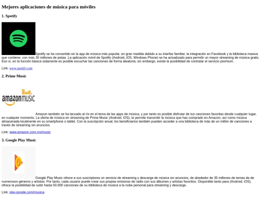 MUSICA/Paginas de musica screenshot