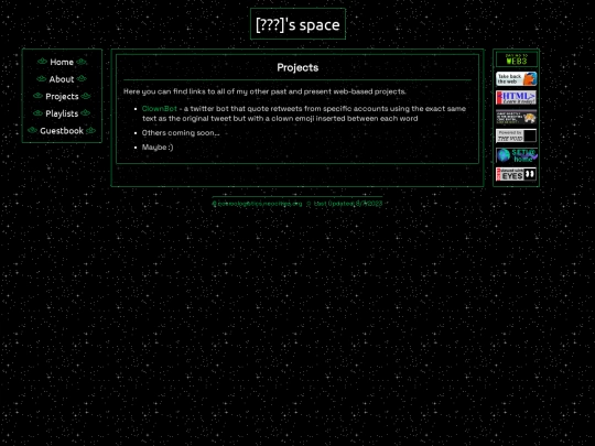 projects screenshot