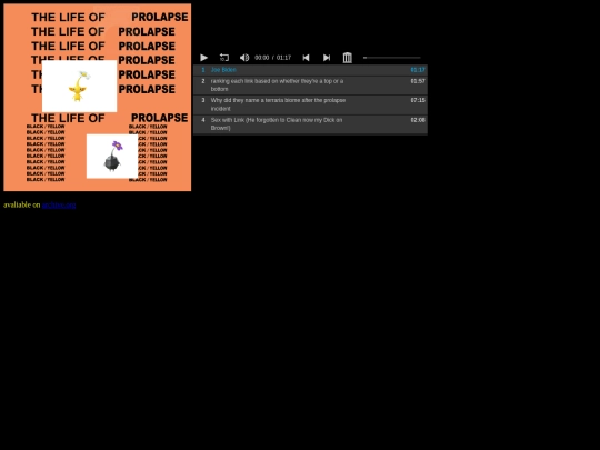 banddiscography/thelifeofprolapse screenshot