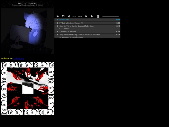 solodiscography/pawplayfoolery screenshot