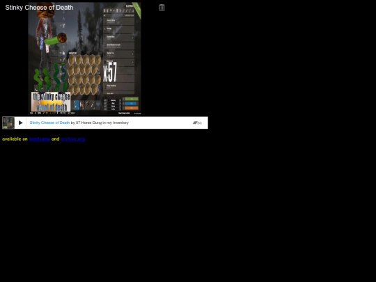 solodiscography/stinkycheeseofdeath screenshot