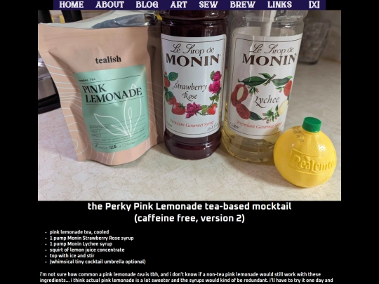 beverages/perkypinklemonade screenshot