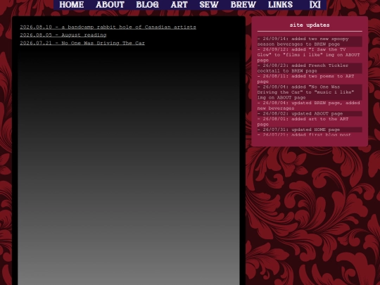 blog screenshot