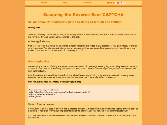 blog/posts/2023-08-08-Escaping-the-Reverse-Bear-CAPTCHA screenshot