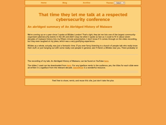blog/posts/2024-11-10-The-time-they-let-me-talk-at-a-respected-cybersecurity-conference screenshot