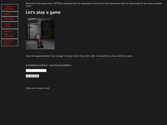 the-back/reverse-captcha screenshot