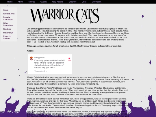 Shrines/warriorcats screenshot