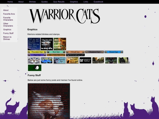 Shrines/warriorcats2 screenshot