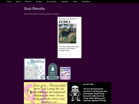 quizresults screenshot