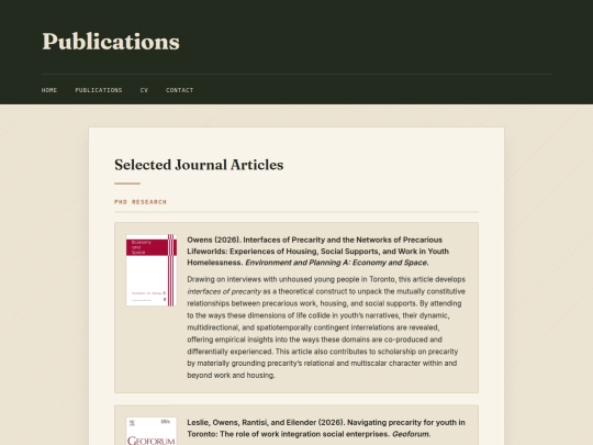 mypublications screenshot