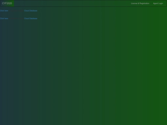 login screenshot