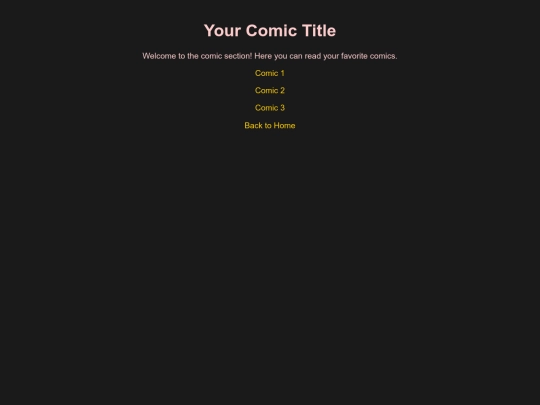 Comic 1/Index screenshot