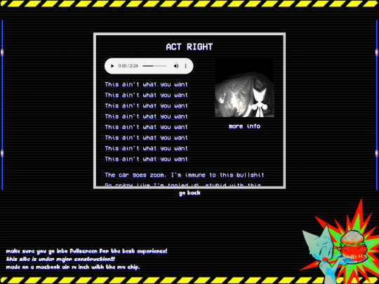 token/music/actright screenshot