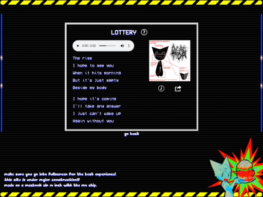 token/music/lottery screenshot