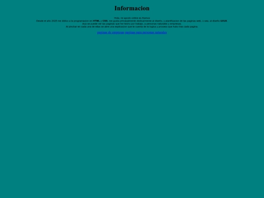 info screenshot