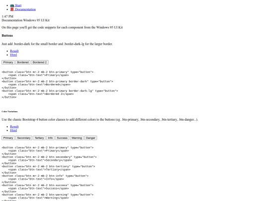 win95-uikit/introduction screenshot