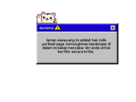 disclaimer screenshot