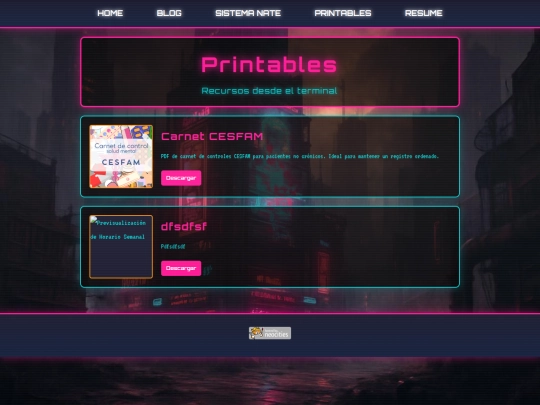 printables screenshot