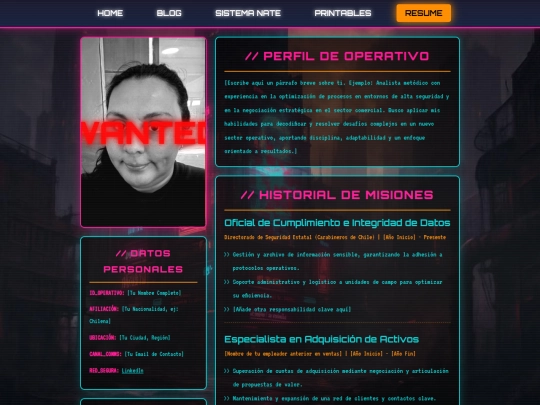 resume screenshot
