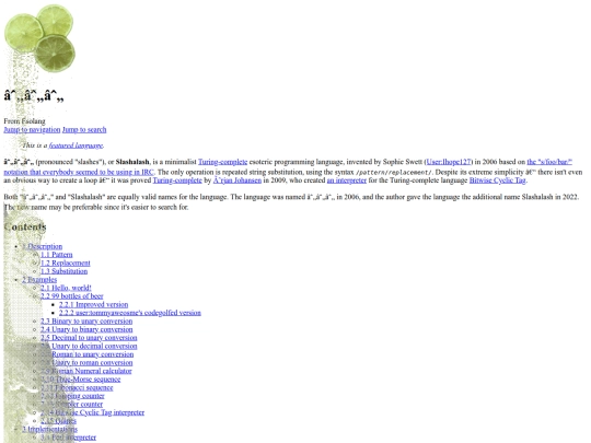 wiki/Slashes screenshot